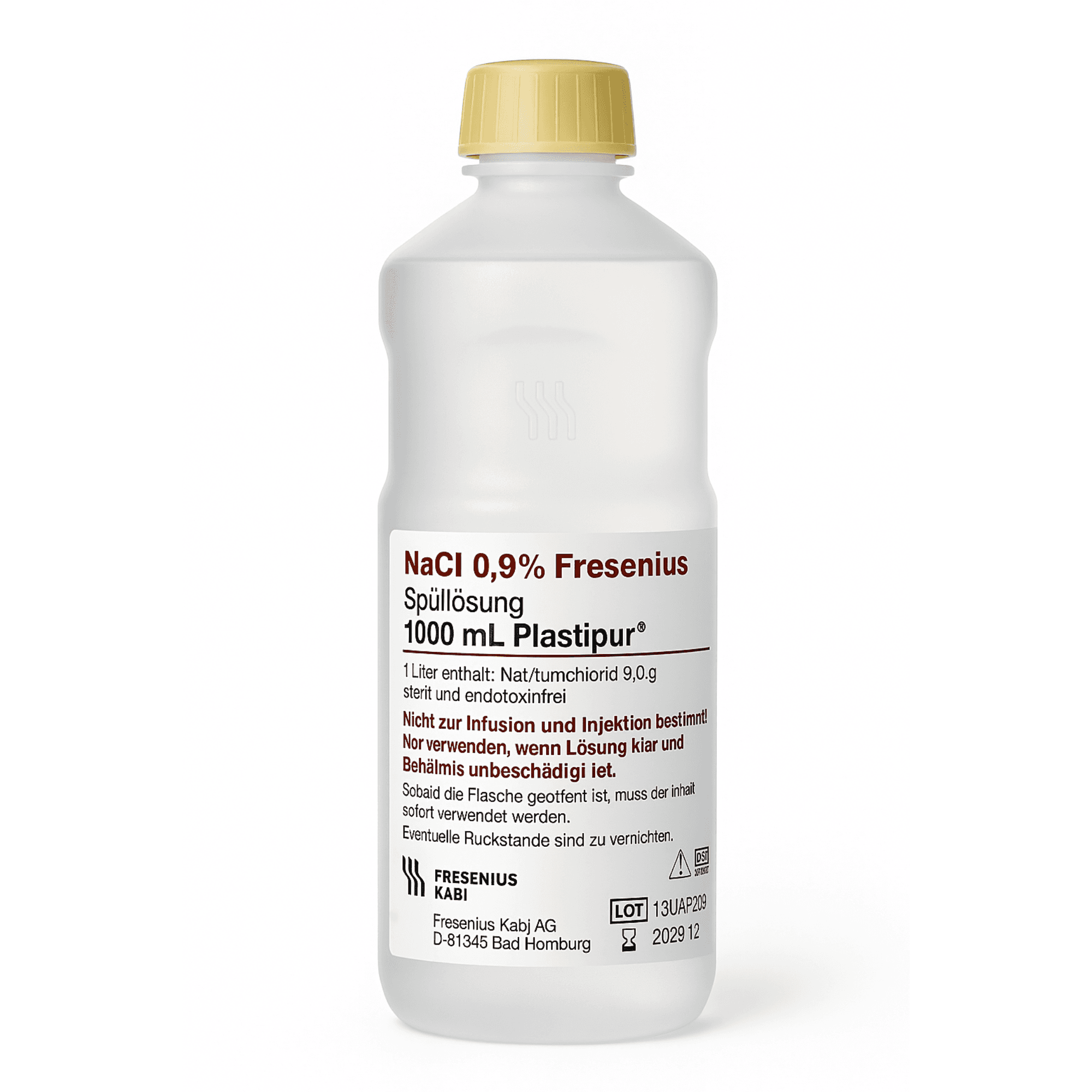 Plastipur — Sérum physiologique NaCl 0,9 % - Solution isotonique stérile